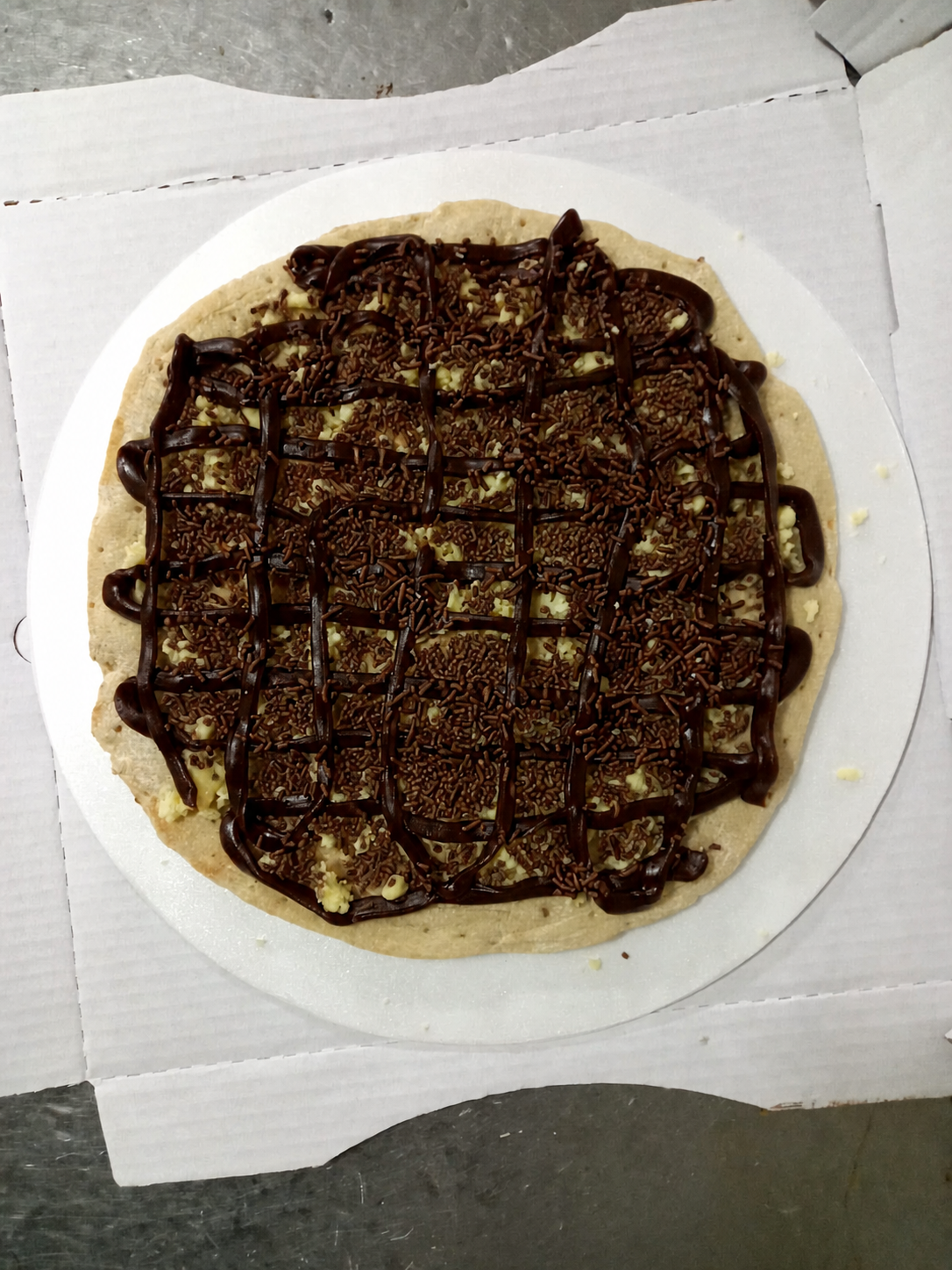 Pizza sabor Doce Brigadeiro