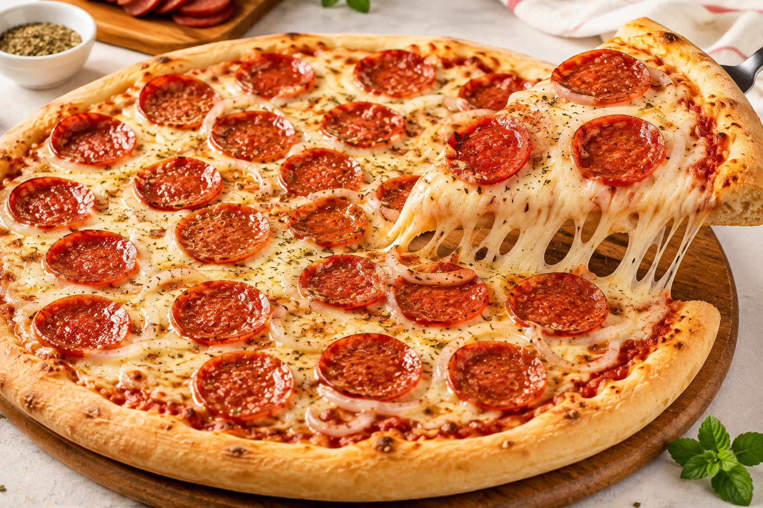 Pizza sabor Calabresa